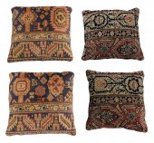 TEXTILES: FOUR RUG FRAGMENT PI