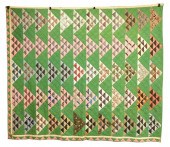 TEXTILES: QUILT, C. 1850, FLYI
