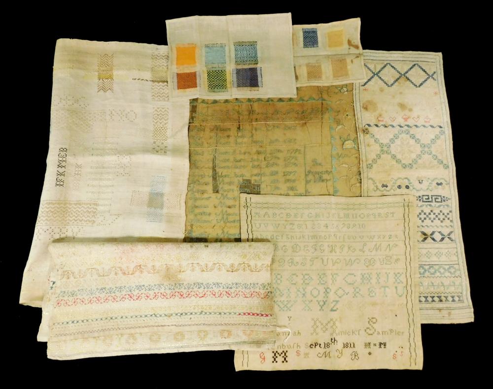TEXTILES: SCHOOLGIRL SAMPLERS,