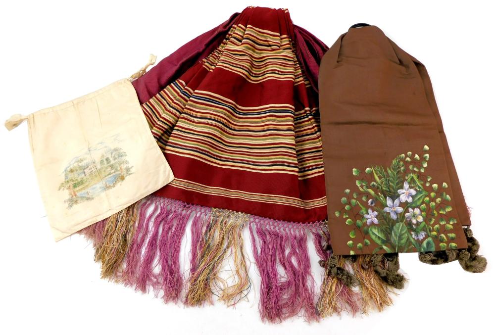TEXTILES: THREE 19TH C.
