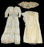 TEXTILES: THREE LADY'S WHITE G