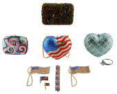 TEXTILES: THREE RHINESTONE HAR