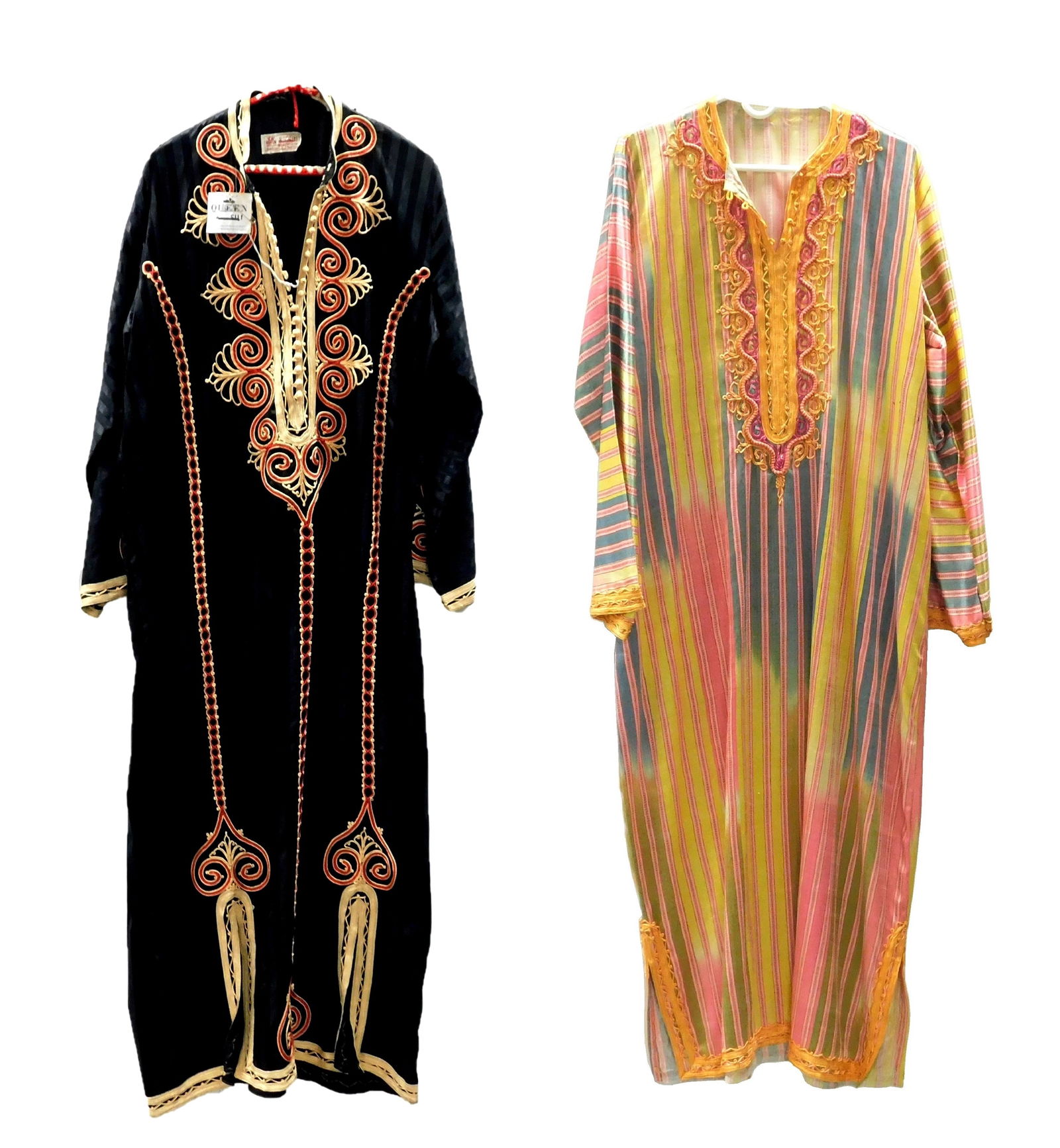 TEXTILES: TWO CAFTANS, LATE 20TH