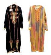 TEXTILES: TWO CAFTANS, LATE 20