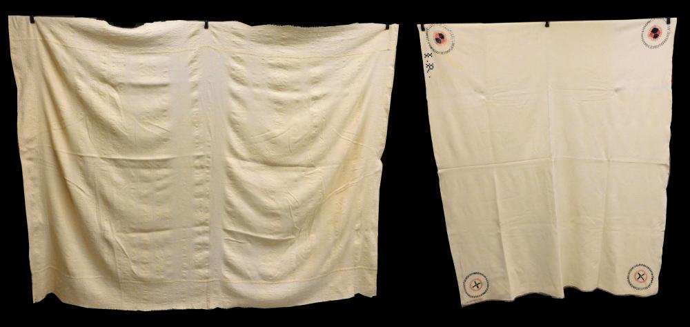 TEXTILES: TWO EARLY 19TH C. ANGLO /