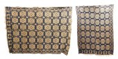 TEXTILES: TWO JACQUARD-WOVEN C