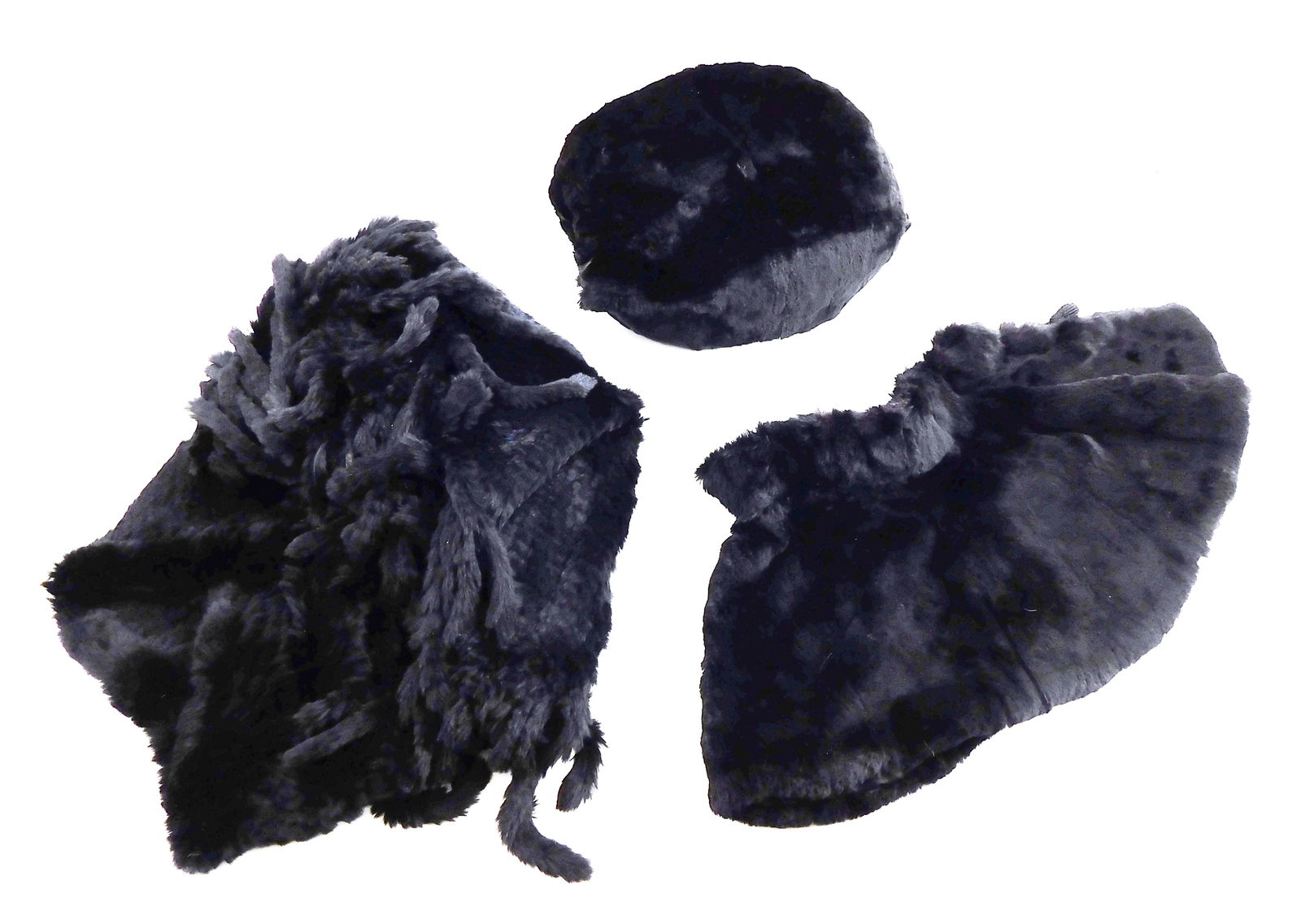 TEXTILES: VINTAGE FUR CAPE, CAPELET