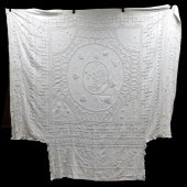 TEXTILES: WHITE ON WHITE CANDL