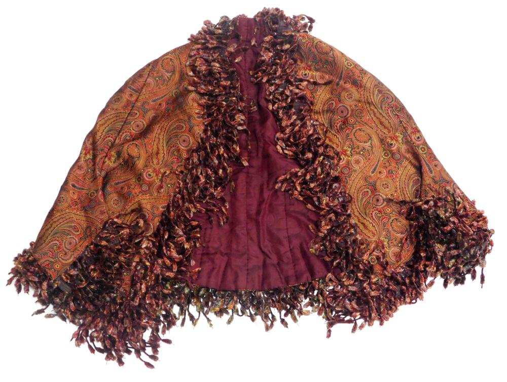 TEXTILES: WOMAN'S PAISLEY PATTERN