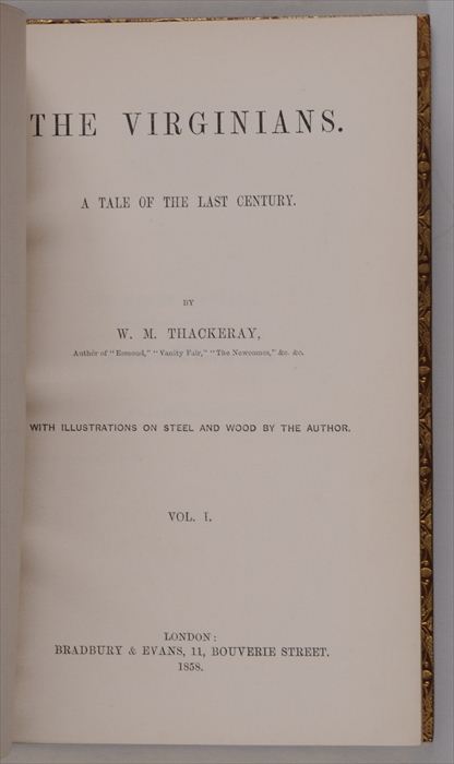 THACKERAY WILLIAM M. "THE