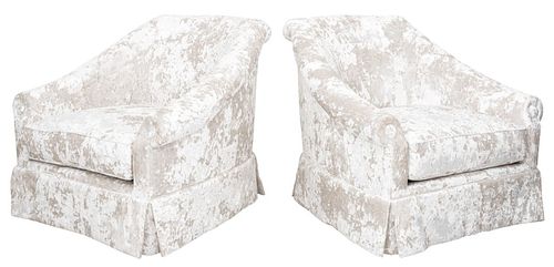 THAD HAYES DESIGNED VELVET SWIVEL