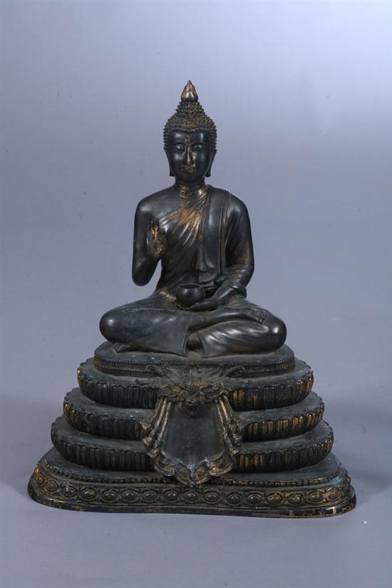 THAI BRONZE FIGURE BUDDHA.