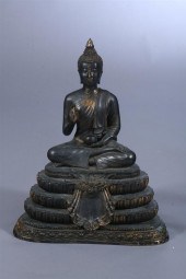 THAI BRONZE FIGURE BUDDHA. Ban