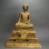 THAI BRONZE FIGURE OF BUDDHA T