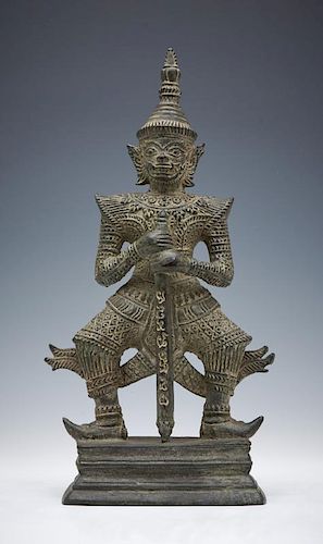 THAI BRONZE HANUMAN FIGUREThai