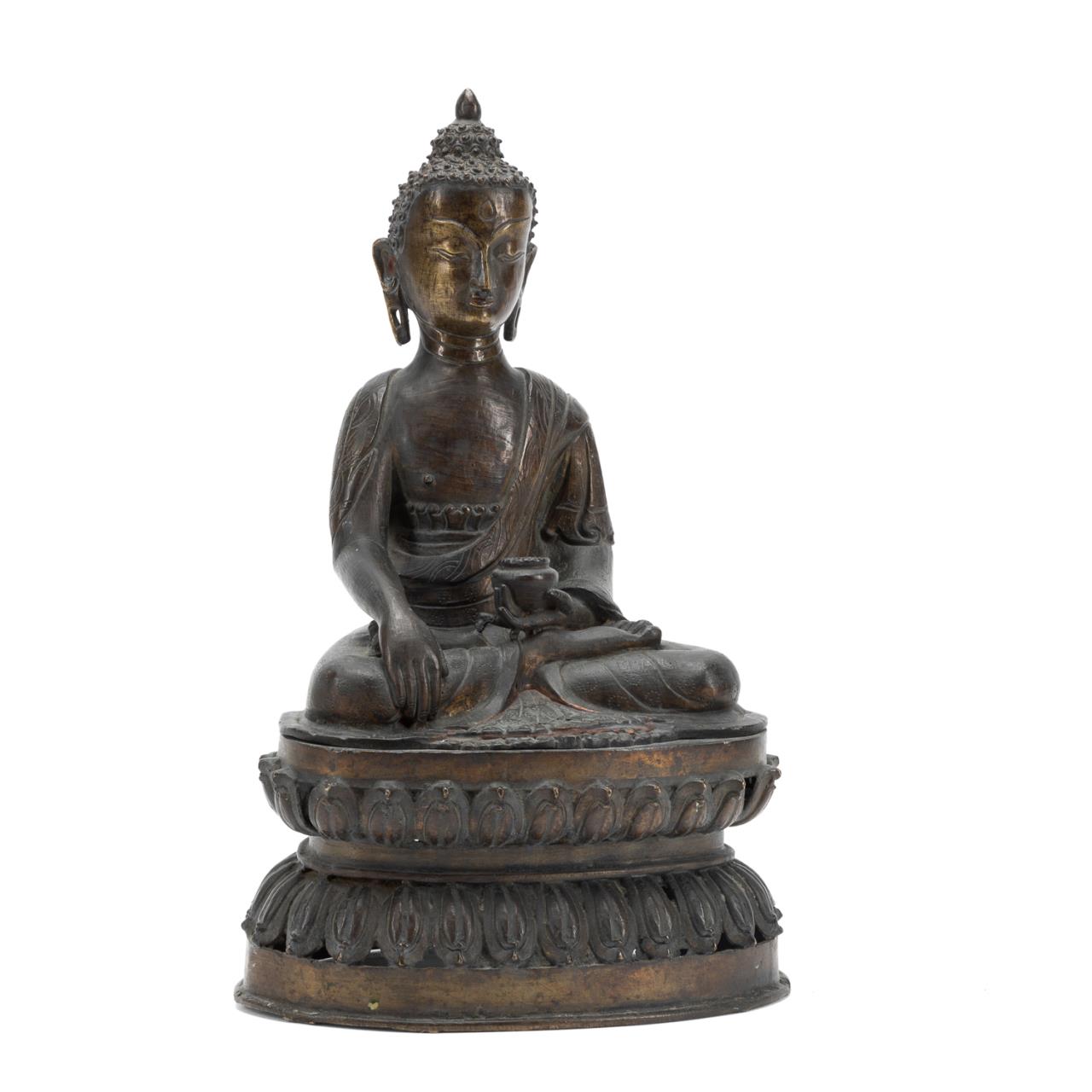 THAI BRONZE SEATED MEDICINE
