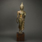 THAI BRONZE STANDING BUDDHA Th