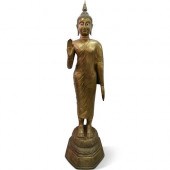 THAI BRONZE STANDING BUDDHADES