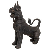 THAI BRONZE TEMPLE LION GUARDI