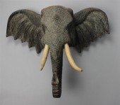 THAI CARVED ACACIA ELEPHANT HE