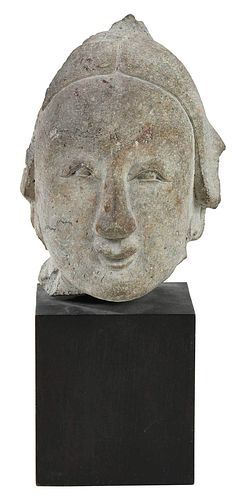THAI CARVED STONE BUDDHA