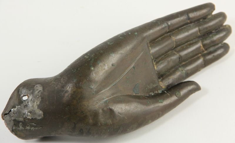 Thai Cast Hand of Buddhabronze with