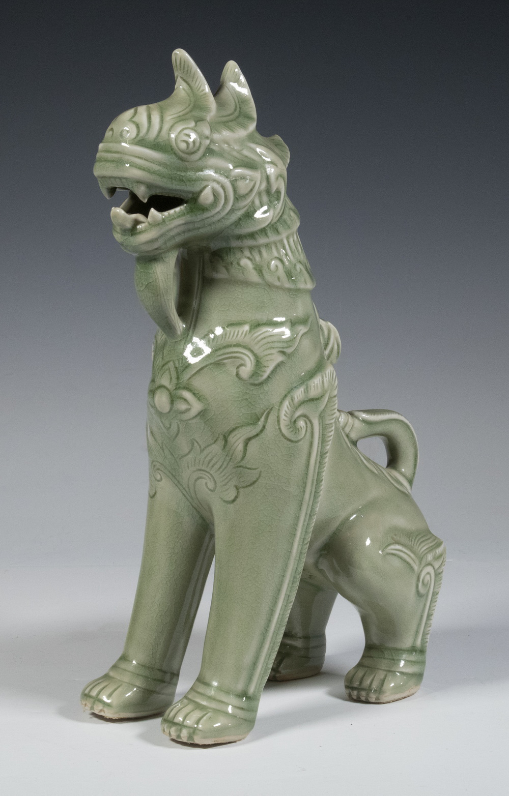 THAI CELADON GLAZED PORCELAIN QILIN