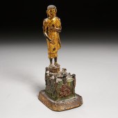 THAI COPPER ALLOY FIGURE OF PH
