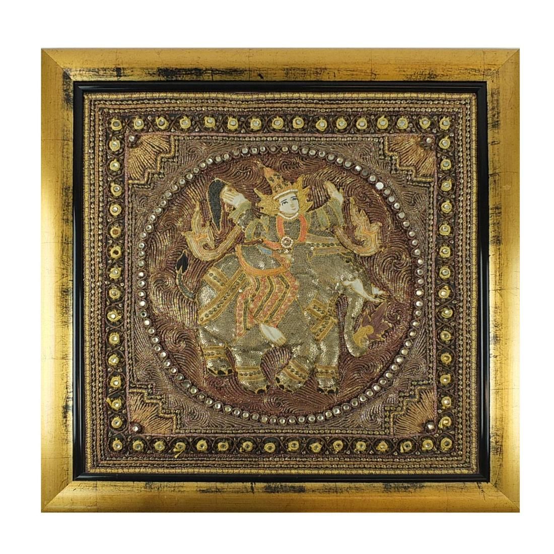 THAI EMBROIDERED TAPESTRYAntique