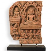 THAI FIGURAL RELIEF PLAQUEDESC
