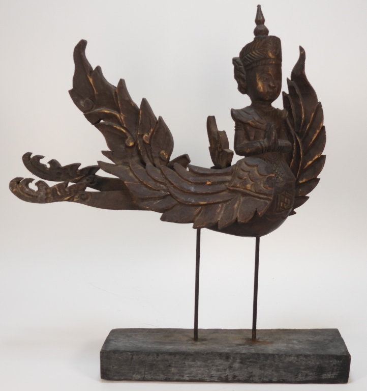 THAI GARUDA CARVED WOOD SCULPTURE