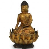 THAI GILT BRONZE BUDDHADESCRIP