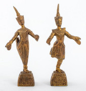THAI GILT BRONZE DANCER FIGURE