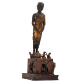 THAI GILT BRONZE FIGURE OF PHR
