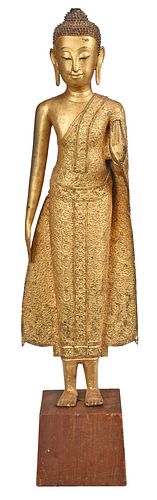 THAI GILT BRONZE STANDING