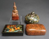 THAI GILT DECORATED AND CARVED