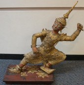 THAI GILT DECORATED AND JEWELE