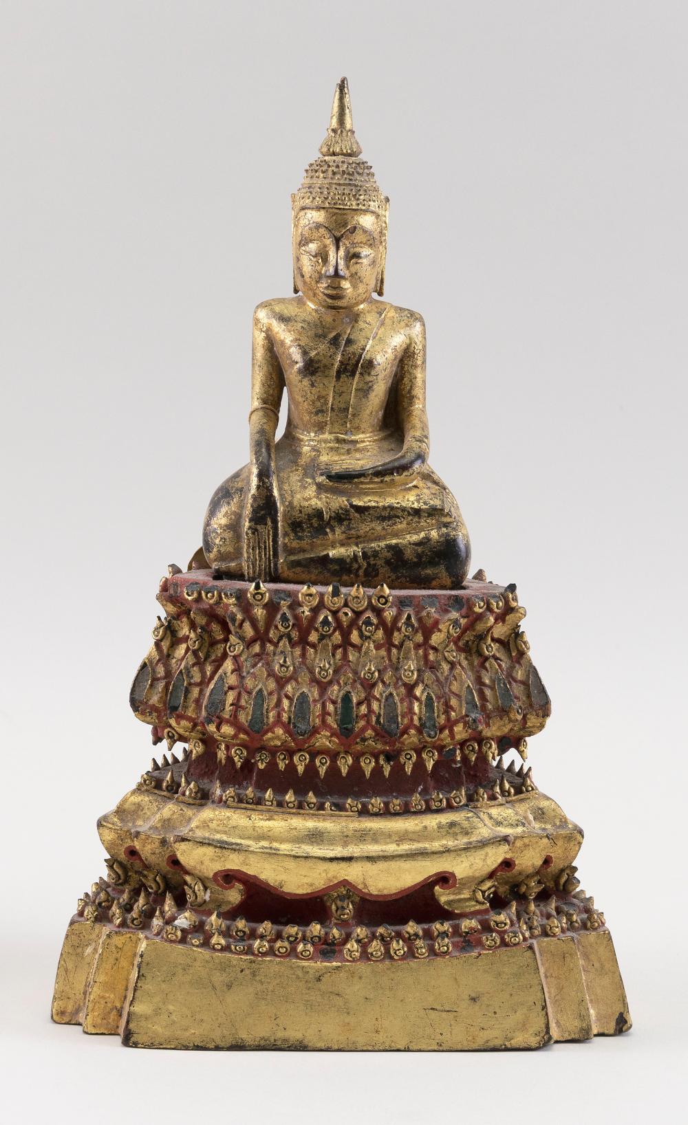 THAI GILTWOOD BUDDHA HEIGHT