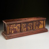 THAI PARCEL GILT WOOD SCRIPTUR