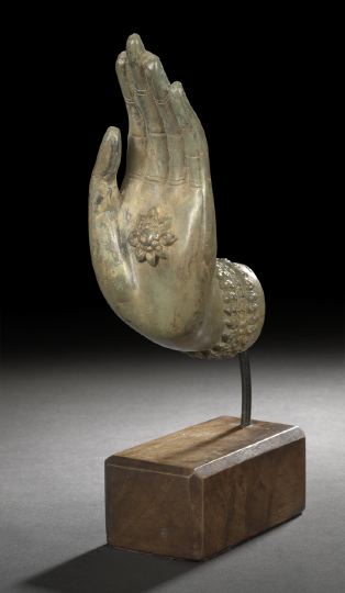Thai Patinated Bronze Buddha's