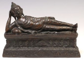 THAI PATINATED BRONZE SCULPTUR