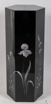 THAI POLYCHROMED BLACK LACQUER