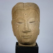 THAI SANDSTONE BUDDHA HEAD Tha