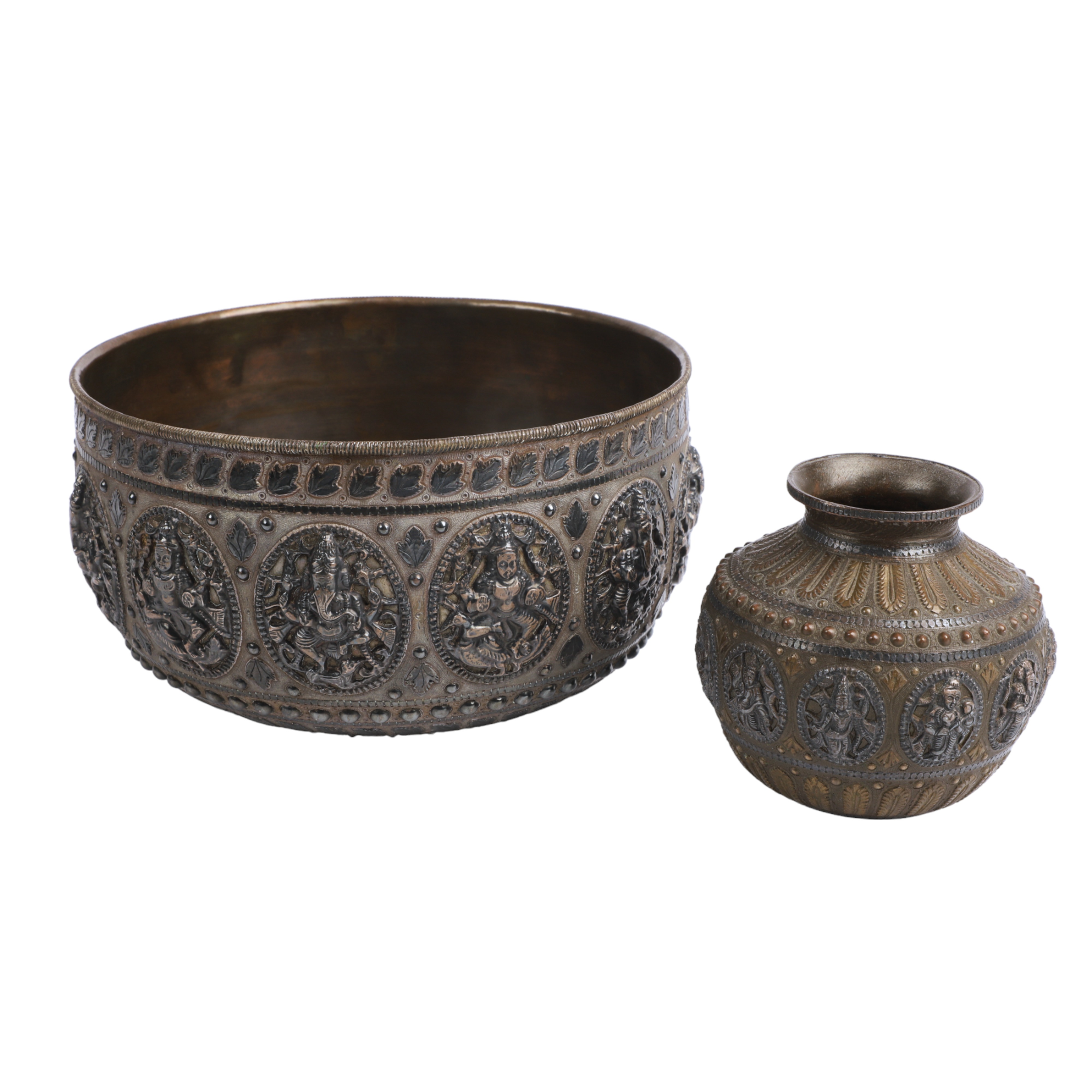 Thai silver plated Brass Carved