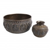 Thai silver plated Brass Carve