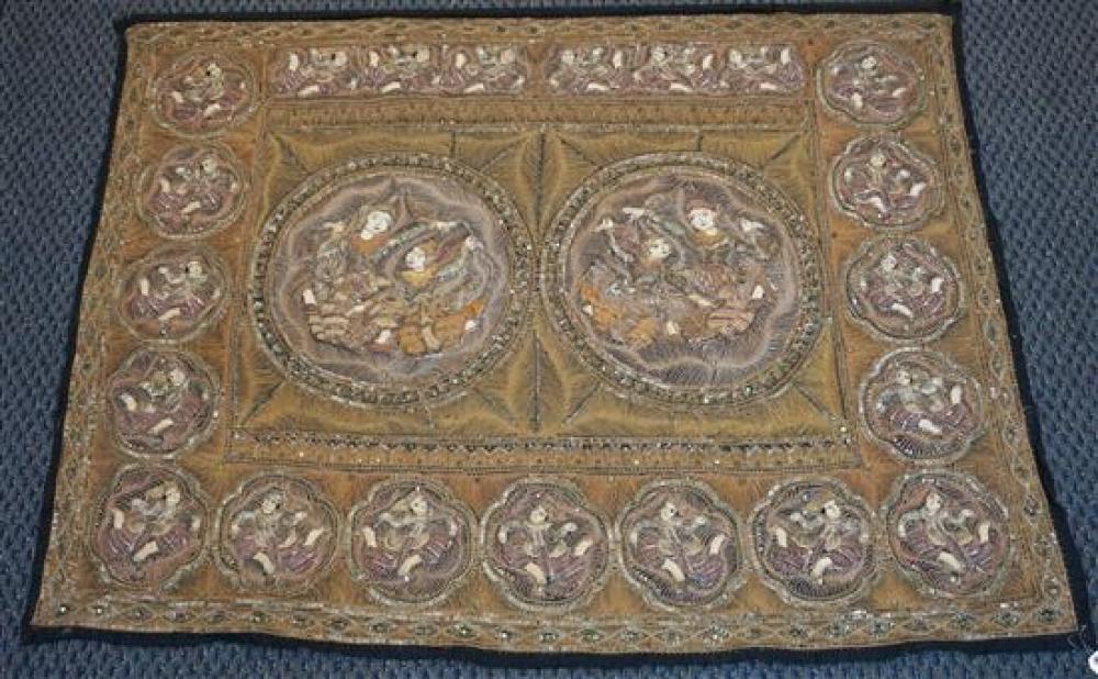 THAI STUFFED CLOTH, SEQUIN AND GOLD