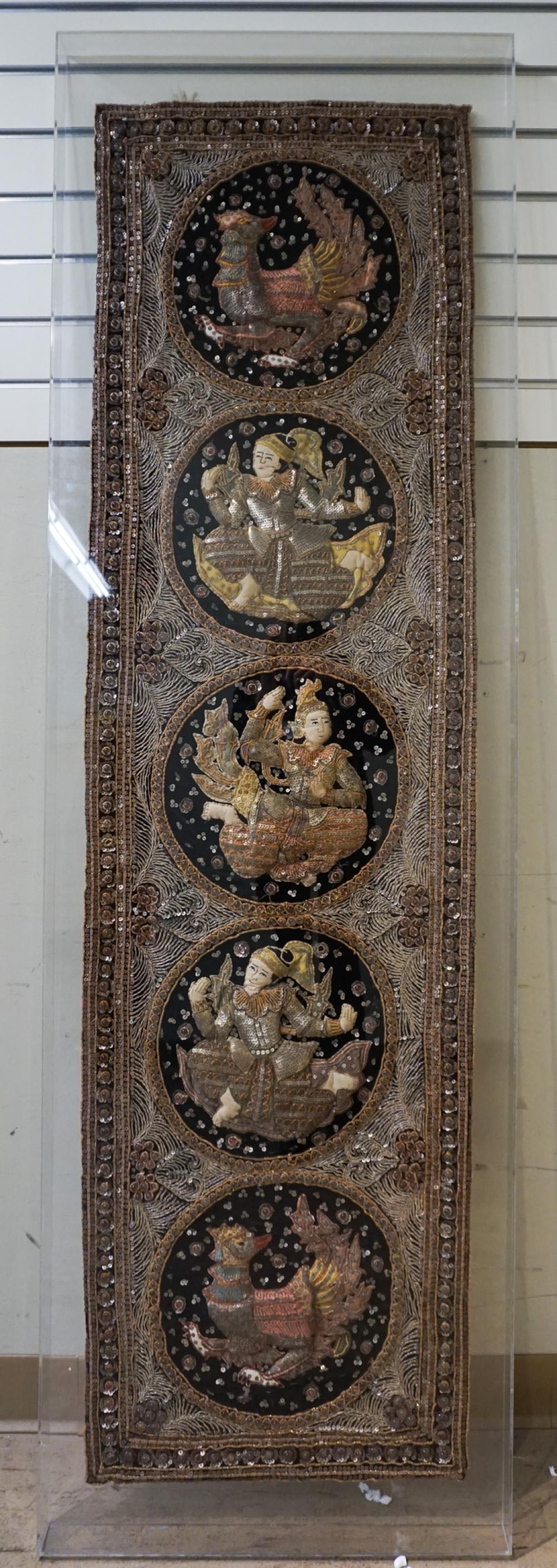 THAI STUFFED SEQUINED PANEL OF