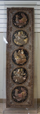 THAI STUFFED SEQUINED PANEL OF
