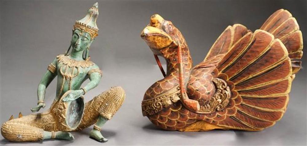 THAI STYLE PARTIAL GILT AND