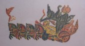 THAI TEMPLE RUBBING OF A CHARI